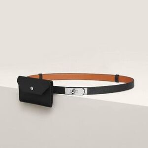 New Hermes Epsom Kelly Pocket Belt One Size